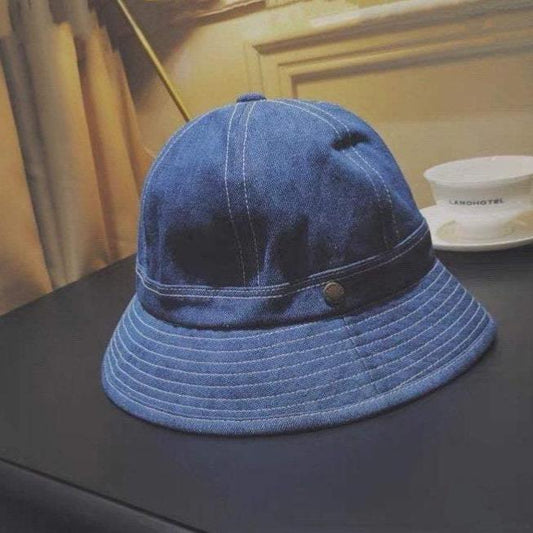 Oversize Unisex Denim Bucket Hat.