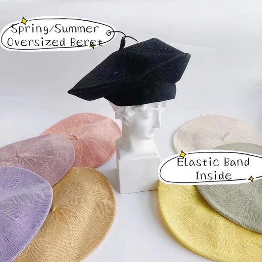 Oversized Summer Beret for Women and Girls.