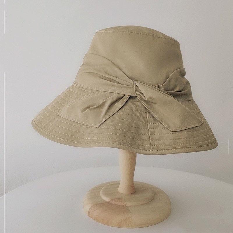 Bucket Hat with Bow Tie for Women and Girls.