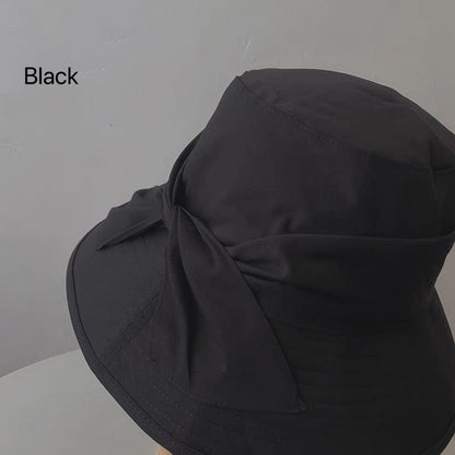 Bucket Hat with Bow Tie for Women and Girls.