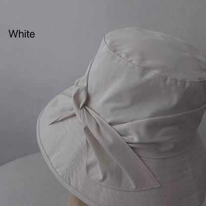 Bucket Hat with Bow Tie for Women and Girls.