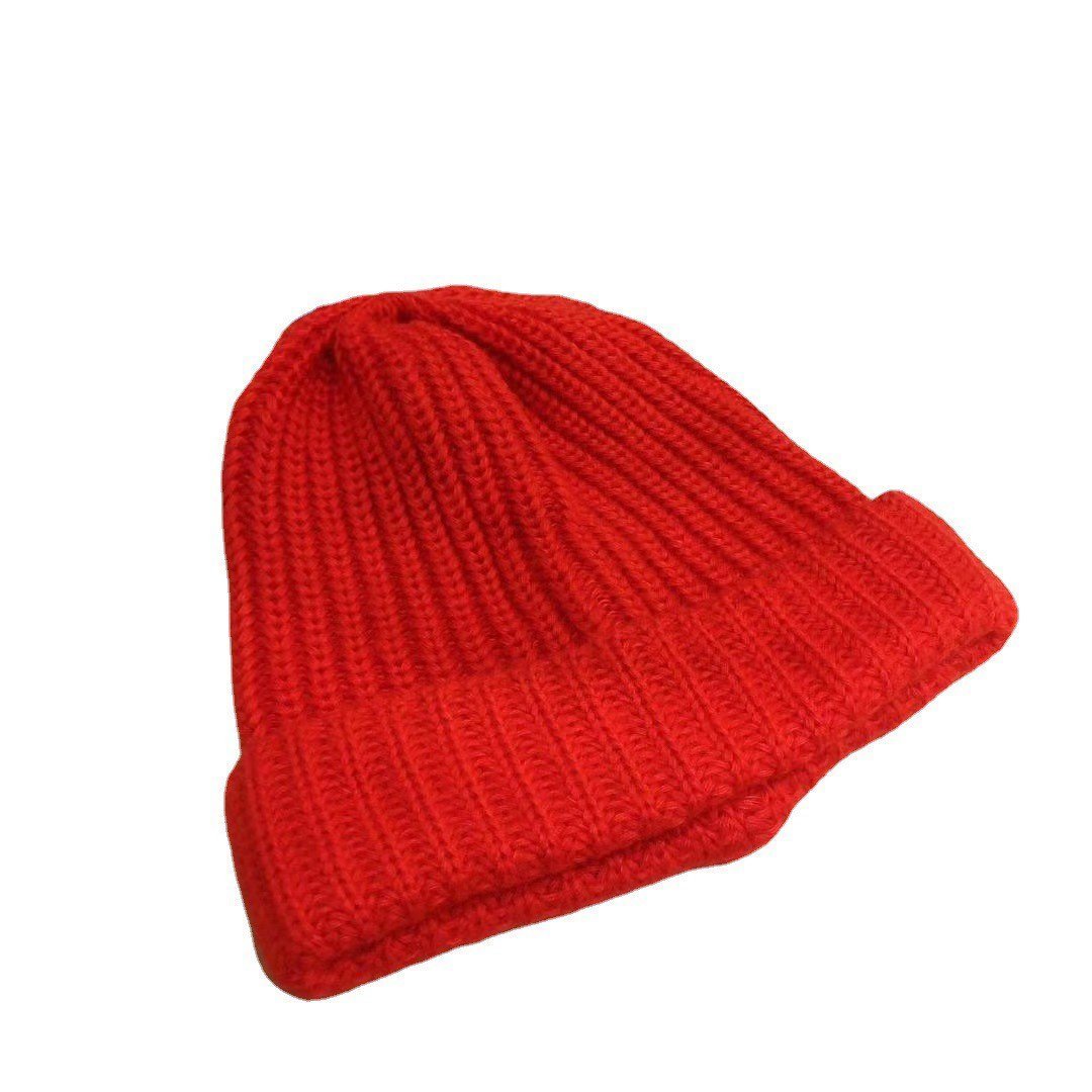 Oversized Slouchy Unisex Knitted Hat – Red
