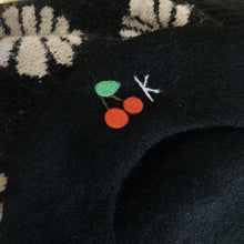 Load image into Gallery viewer, Personalized Wool Beret for Women/Girl/Kid, Embroidered Beret with Your Name and Pattern.