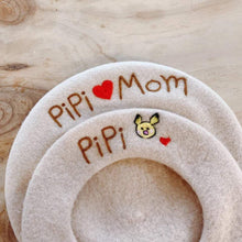 Load image into Gallery viewer, Personalized Wool Beret for Women/Girl/Kid, Embroidered Beret with Your Name and Pattern.