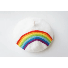 Load image into Gallery viewer, Rainbow Wool Beret for Women and Girls.