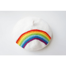 Load image into Gallery viewer, Rainbow Wool Beret for Women and Girls.