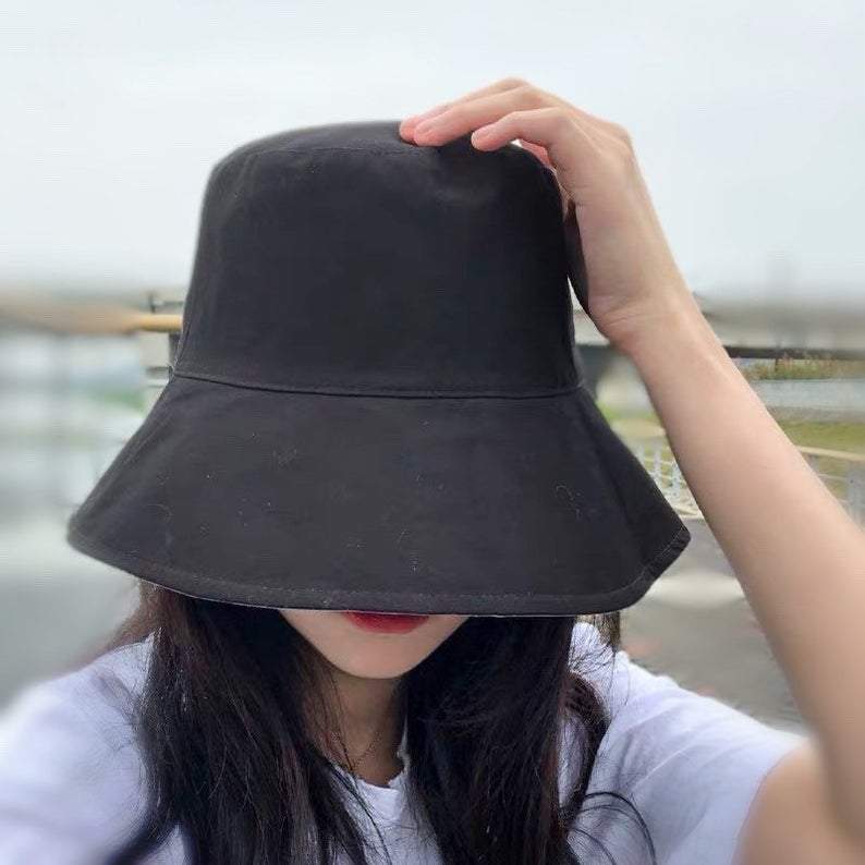 Letter Print Reversible Bucket Hat for Women and Girls.