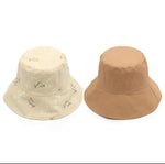 Letter Print Reversible Bucket Hat for Women and Girls.