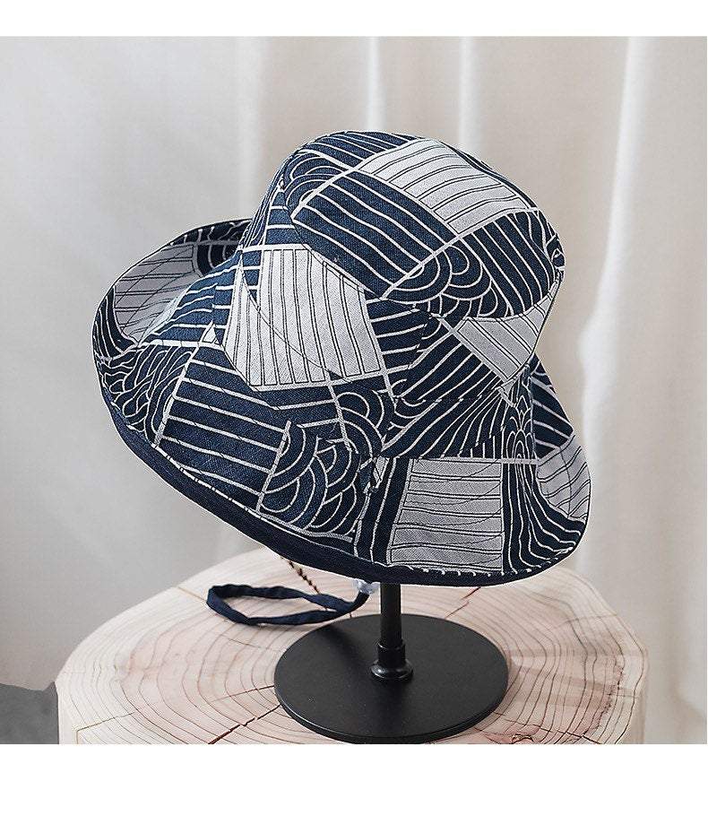Reversible Bucket Hat with Japanese Print.