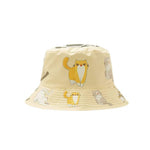 Reversible Cat Print Bucket Hat for Women and Girls.