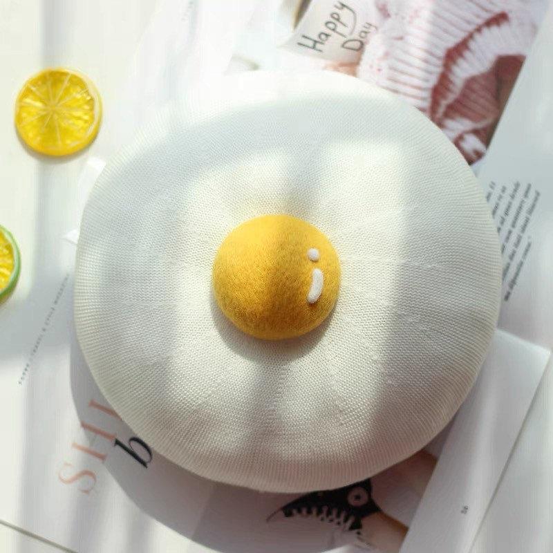Spring Summer Egg Beret Hat for Girls Women.
