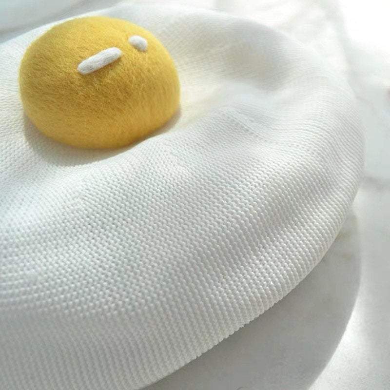 Spring Summer Egg Beret Hat for Girls Women.