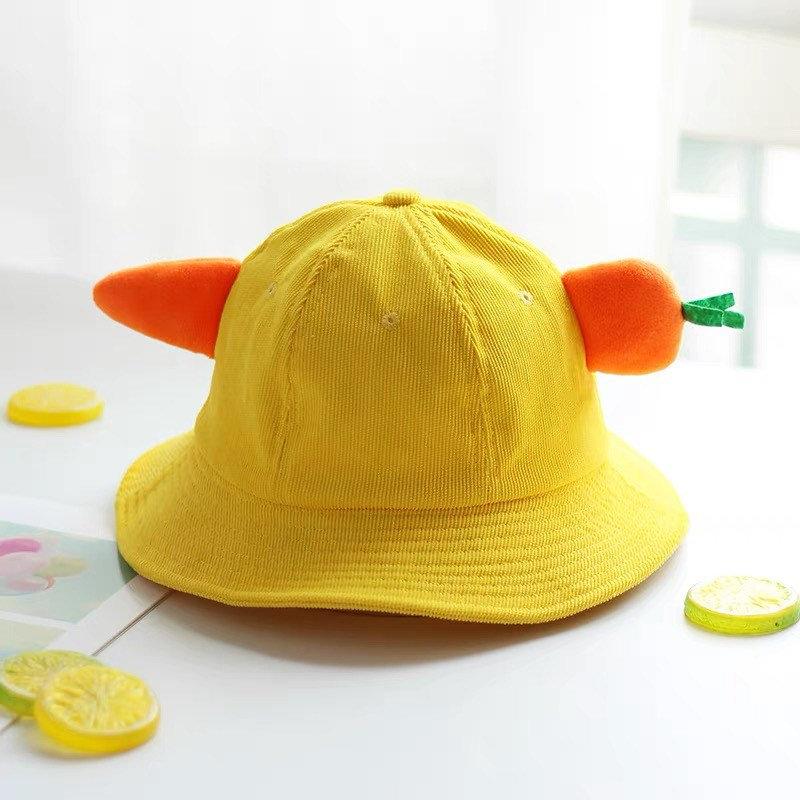 Carrot/Fish Bucket Hat for Toddlers and Adults| MspineappleCrafts Yellow-Carrot / M
