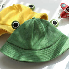 Load image into Gallery viewer, Spring/Summer Frog Beach Bucket Hat for Kid and Adult.