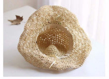Load image into Gallery viewer, Straw Hat with Red Berries and Antler for Women/Girls.