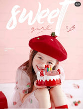 Load image into Gallery viewer, Strawberry Beret Hat for Women and Kids.