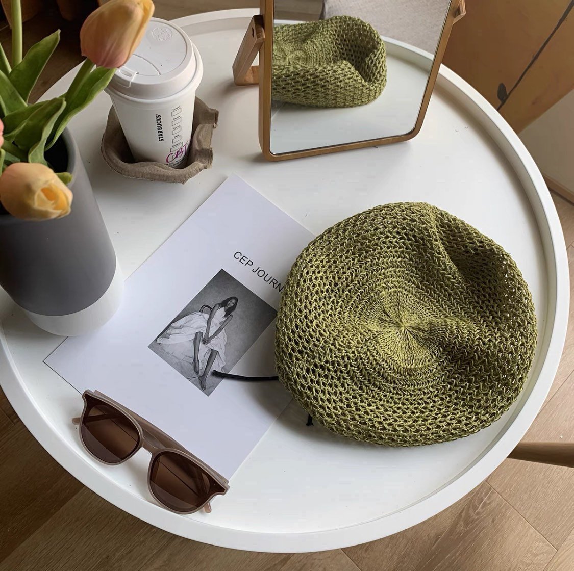 Summer beret for women and girls.