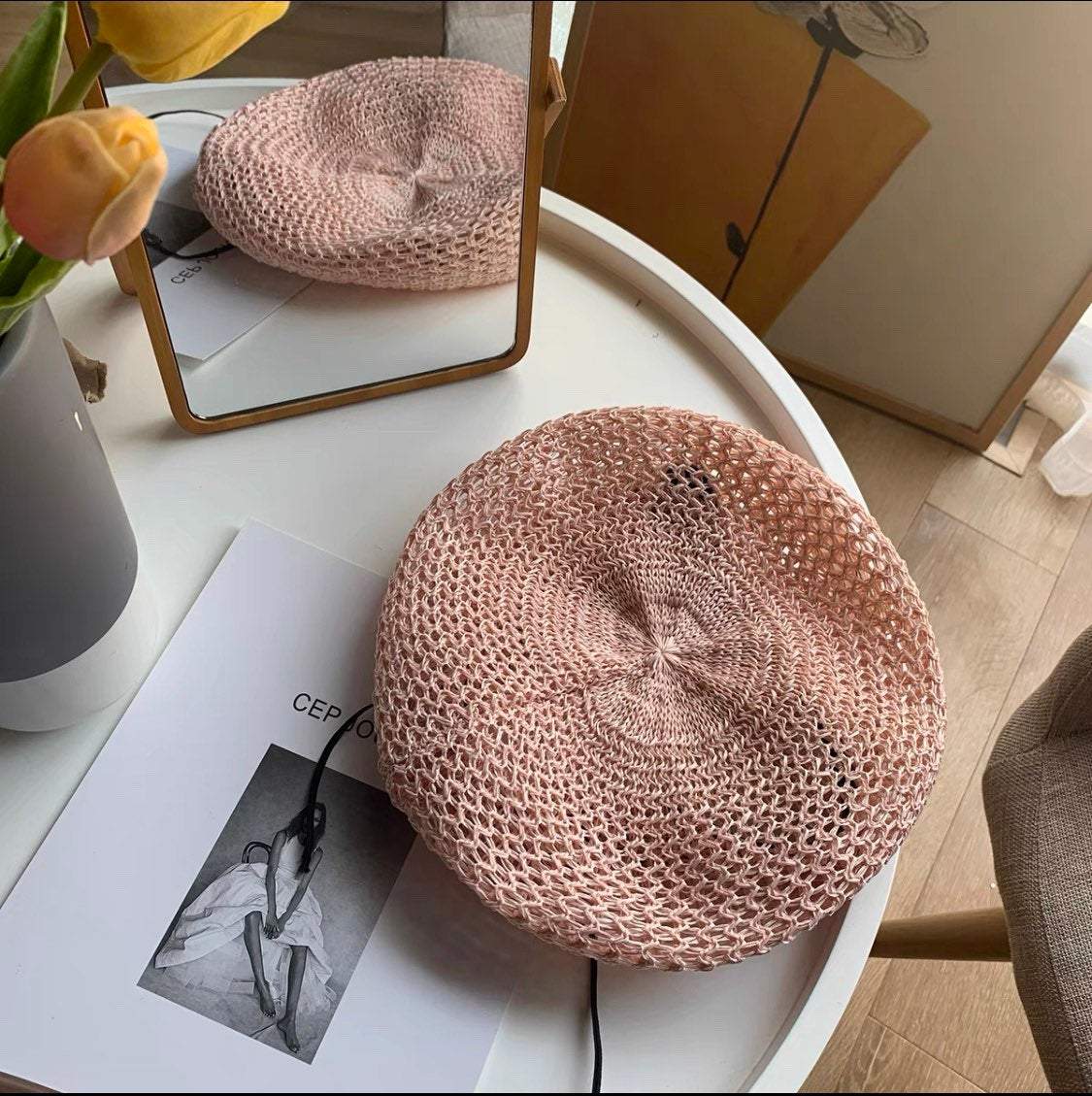 Summer beret for women and girls.