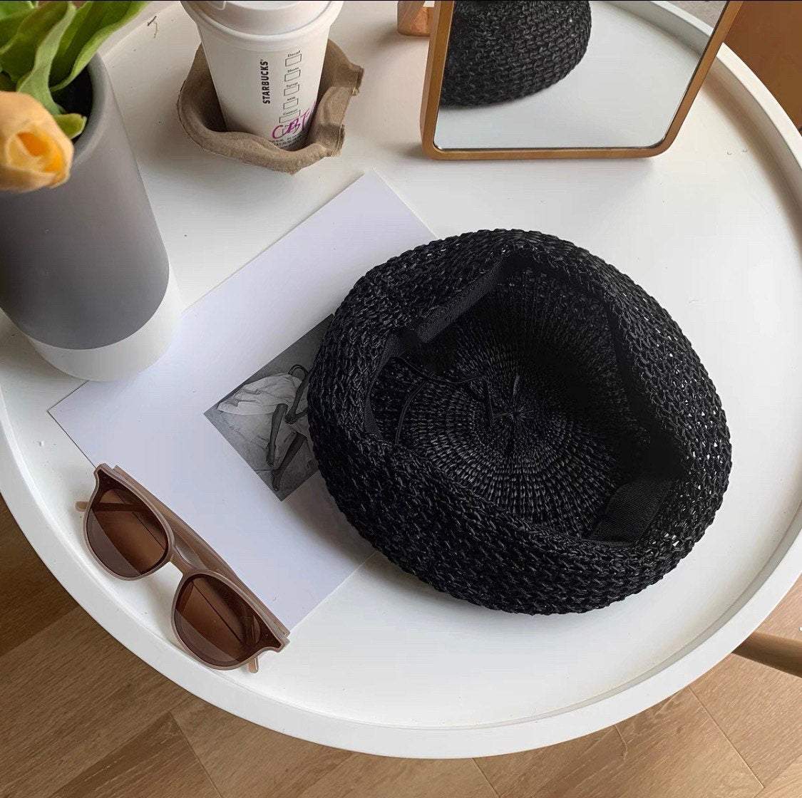 Summer beret for women and girls.