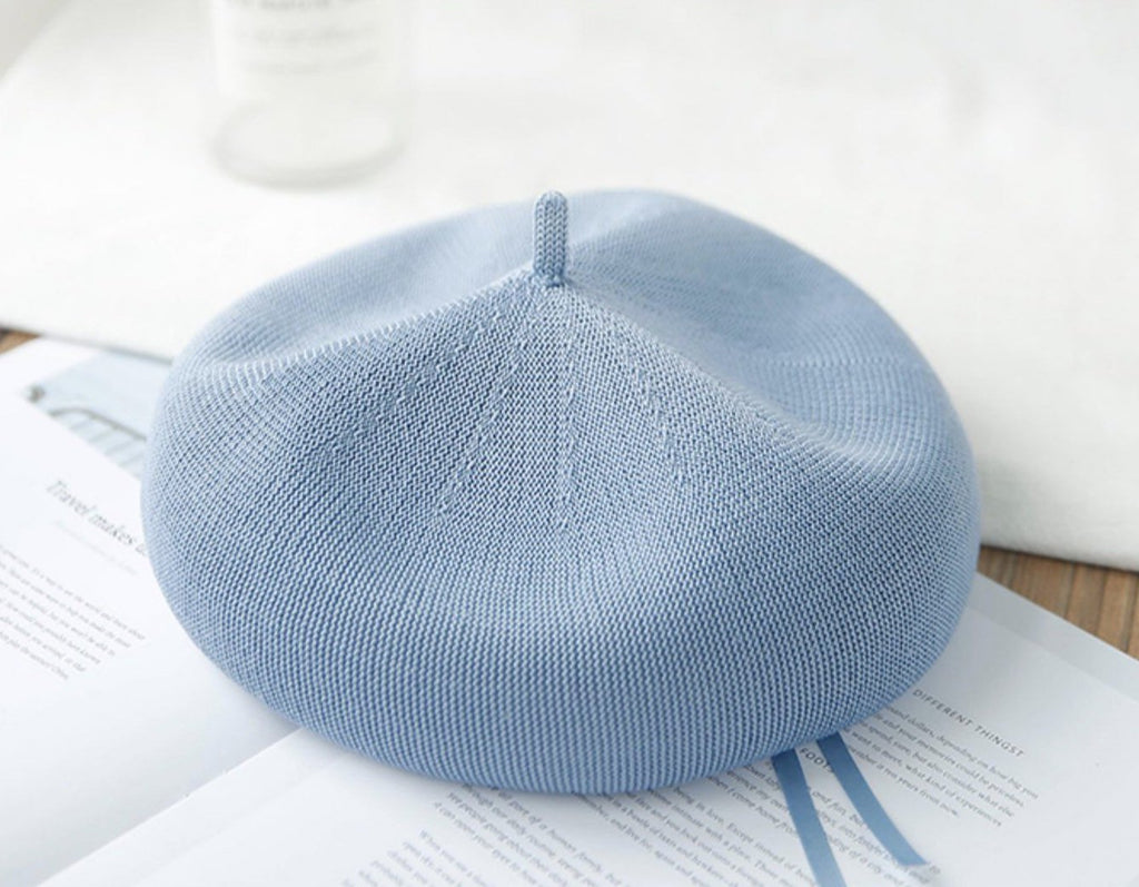 Summer Beret Hat Made with Breathable Material.