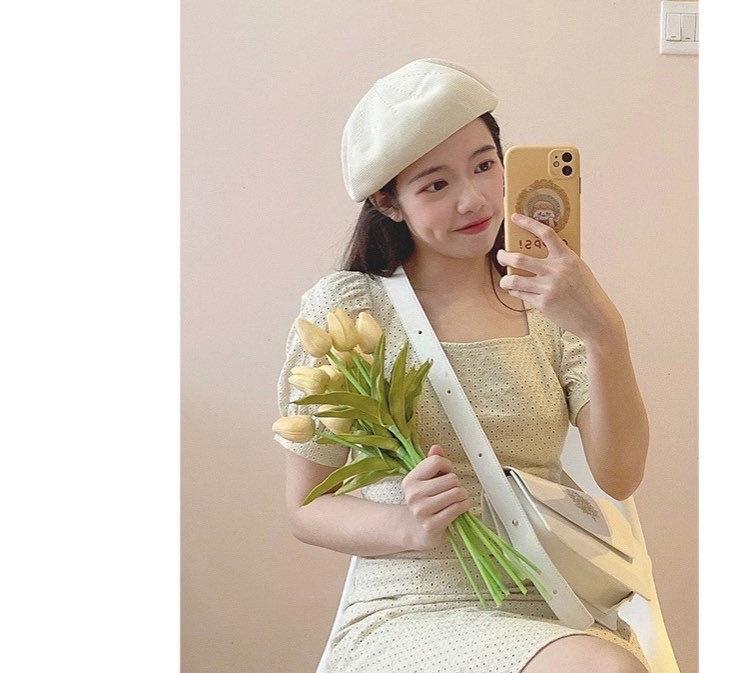 Summer Beret Hat Made with Breathable Material.