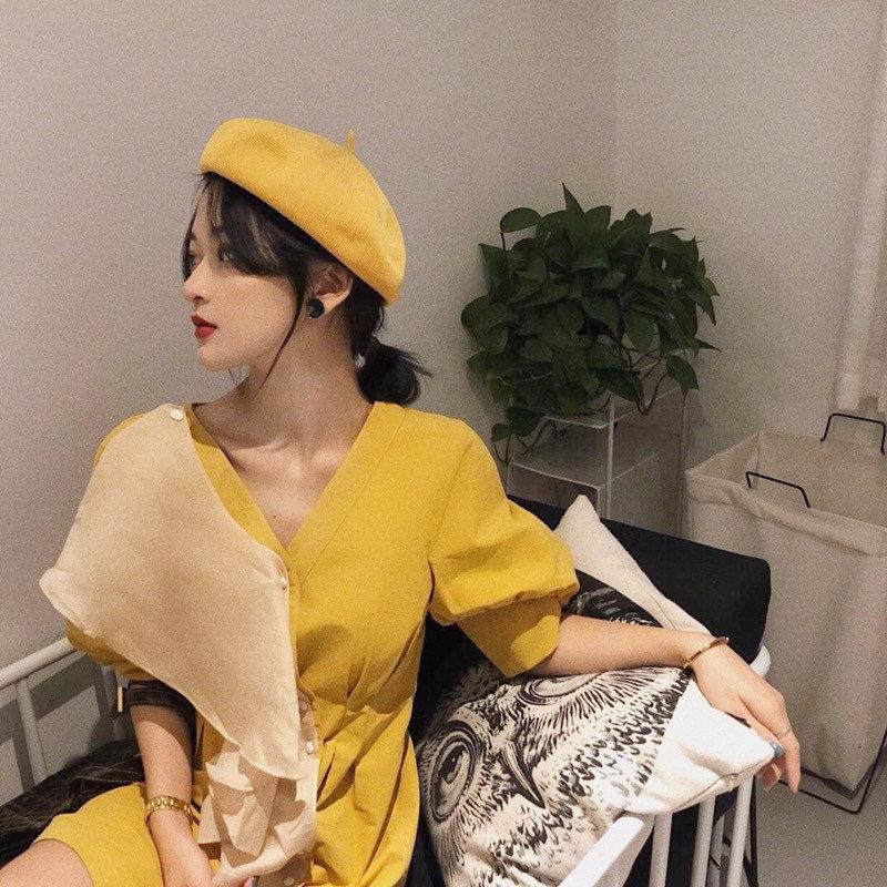 Summer Beret Hat Made with Breathable Material.