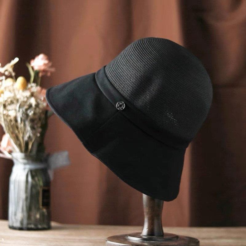 Summer Straw Bucket Hat for Women.