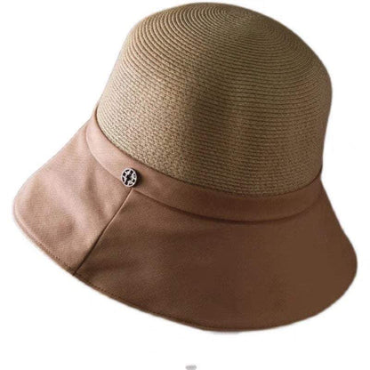 Summer Straw Bucket Hat for Women.