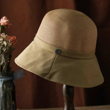 Load image into Gallery viewer, Summer Straw Bucket Hat for Women.