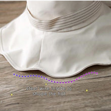 Load image into Gallery viewer, Wide Brim Bucket Hat for Women.