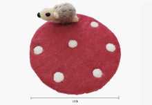 Load image into Gallery viewer, Wool Felted Coaster with Removable 3D Animal Figure-One Set.