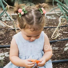 Load image into Gallery viewer, Wool Felted Orange/Lemon/Peach/Cherry Hair clip for Girls.