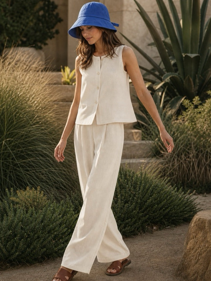Woman wearing a hat from New Arrivals